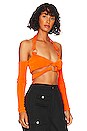 view 2 of 4 Roberta Crop Top in Neon Orange
