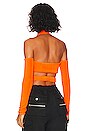 view 3 of 4 Roberta Crop Top in Neon Orange