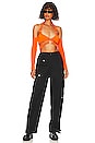 view 4 of 4 Roberta Crop Top in Neon Orange