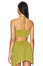 view 3 of 4 Yimena Crop Top in Chartreuse Green