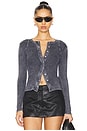 view 1 of 5 ZAIRA 탑 in Charcoal Grey