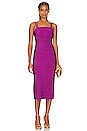 view 1 of 3 Icon Strappy Midi Dress in Mulberry