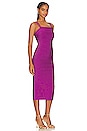 view 2 of 3 Icon Strappy Midi Dress in Mulberry