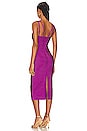 view 3 of 3 Icon Strappy Midi Dress in Mulberry