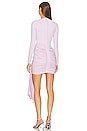 view 4 of 4 Ruched Woven Mix Mini Dress in Light Peony