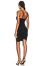 view 3 of 3 Ruched Jersey Mini Dress in Black