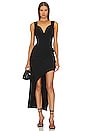 view 1 of 4 Draped Milano High Low Gown in Black