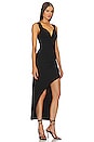 view 2 of 4 Draped Milano High Low Gown in Black