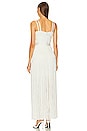 view 3 of 3 Icon Strappy Ottoman Fringe Gown in Alabaster