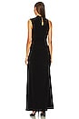 view 3 of 3 Ruched Jersey Gown in Black