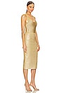 view 2 of 4 Disco Knit Fringe Dress in Met Gold