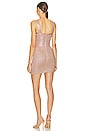 view 3 of 4 Disco Knit Bustier Dress in Met Bare