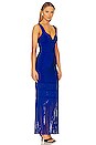 view 2 of 3 Fringe Gown in Bright Blue