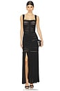 view 1 of 3 The Alessandra Gown in Black