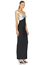 view 2 of 4 The Metallic Bonnie Gown in Black Silver Combo
