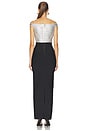 view 3 of 4 The Metallic Bonnie Gown in Black Silver Combo