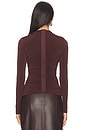 view 3 of 4 The Veronica Top in Walnut