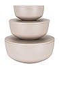 view 1 of 7 Essential Lidded Bowls Set Of 3 in Light Grey