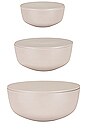 view 2 of 7 Essential Lidded Bowls Set Of 3 in Light Grey