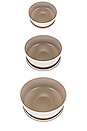 view 4 of 7 Essential Lidded Bowls Set Of 3 in Light Grey