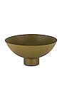 view 1 of 4 Large Essential Footed Bowl in Olive