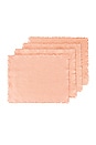 view 1 of 3 Essential Set of 4 Cotton Placemats in Blush