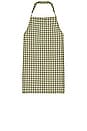 view 1 of 2 Essential Check Apron in Olive & Sage