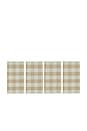 view 1 of 4 Essential Gingham Napkins Set Of 4 in Ivory & Flax