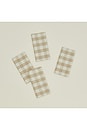 view 2 of 4 Essential Gingham Napkins Set Of 4 in Ivory & Flax