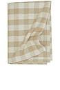 view 1 of 3 Essential Gingham Tablecloth in Ivory & Flax