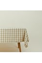 view 2 of 3 Essential Gingham Tablecloth in Ivory & Flax