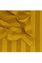 view 2 of 2 Essential Striped Dinner Napkin in Mustard & Bronze