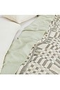 view 4 of 4 Queen Simple Plaid Blanket in Olive & Sage