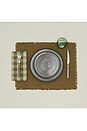 view 2 of 2 Essential Gingham Dinner Napkins Set Of 4 in Sage & Olive