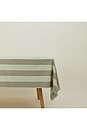 view 2 of 4 Essential Striped Tablecloth in Sage & Olive