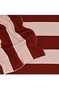 view 3 of 3 Simple Striped Throw Blanket in Blush & Terracotta