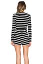 view 3 of 4 ISLA & LULU Before The Dawn Playsuit in Black Stripe