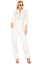 view 1 of 3 Neo Noir Boiler Jumpsuit in White