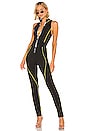 view 1 of 3 Darsha Jumpsuit in Black & Yellow