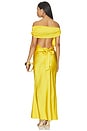 view 3 of 3 Kahlo Satin Maxi Dress in Yellow