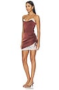 view 2 of 4 Florianne Mini Dress in Chocolate