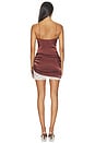 view 4 of 4 Florianne Mini Dress in Chocolate
