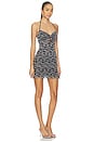 view 2 of 3 VESTIDO CRYSTAL MINI in Og Black & White