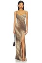 view 1 of 3 Zita Lined Dress in Brown Snake