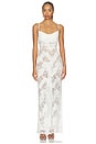 view 1 of 3 VESTIDO LEONA MAXI in Off White