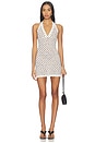 view 1 of 4 VESTIDO GEM MINI in White Polka Dot