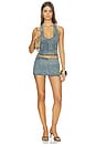 view 5 of 6 Fauna Skort in Vintage Blue