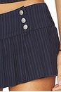 view 6 of 6 Remini Skort in Navy And White Pinstripe