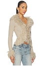 view 2 of 4 Cressida Faux Fur Sweater in Beige