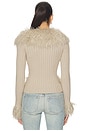 view 3 of 4 Cressida Faux Fur Sweater in Beige